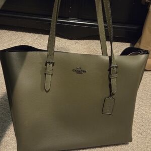 Coach Olive Green Tote Bag